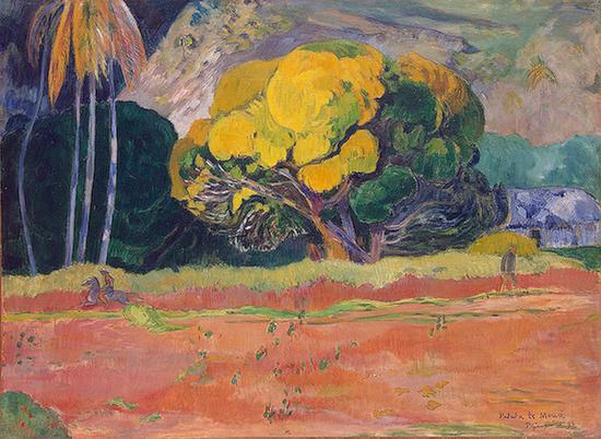 Paul Gauguin At the Foot of a Mountain oil painting image